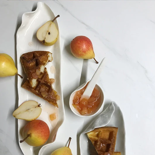 Assiette à hors d'oeuvre Ondulations | Waves hors-d'oeuvre plate