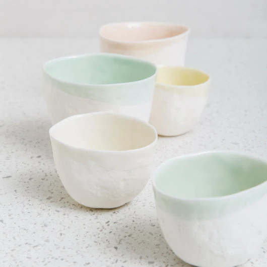 Atelier Marie-Hélène Robillard | Petits et grands gobelets Mousse