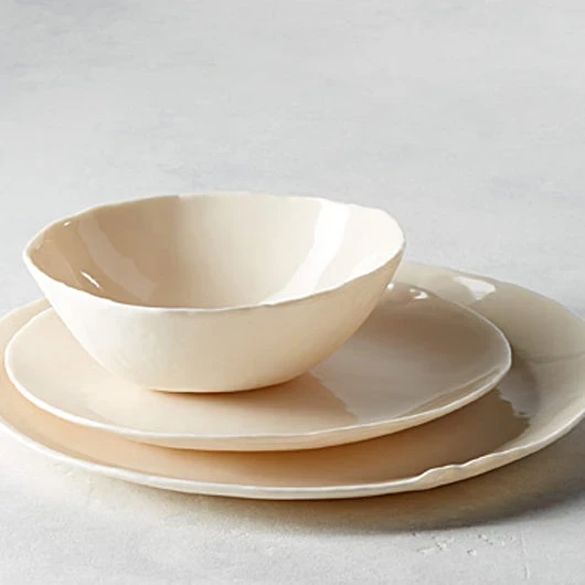 Charger l'image dans la galerie, Ensemble repas Ondulations | Waves dinnerware 3-piece set
